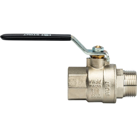 STOUT  Кран шаровой полнопроходной, ВР/НР, ручка рычаг 3/4