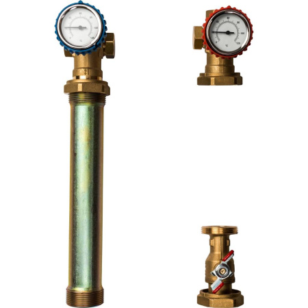 STOUT SDG-0001 Насосная группа с прямым контуром 1 без насоса в теплоизоляции