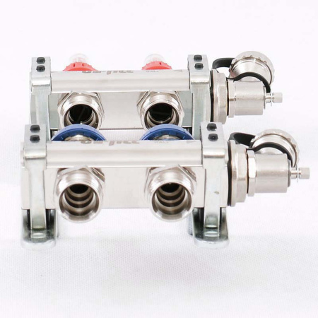 Коллекторная группа с расходомерами и термостатическими вентилями UNI-FITT 1x3/4ЕК 2 выхода