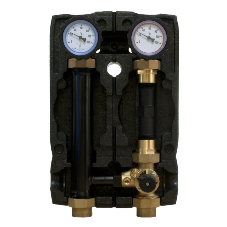 Насосно-смесительная группа Uni-Fitt DN25 с трехходовым клапаном и сервоприводом без насоса