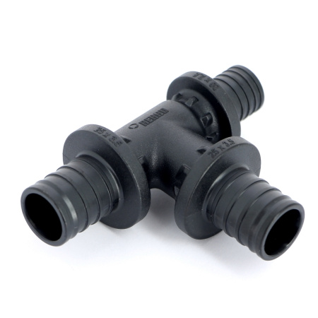 Тройник редукционный надвижной пластиковый REHAU 25x25x20