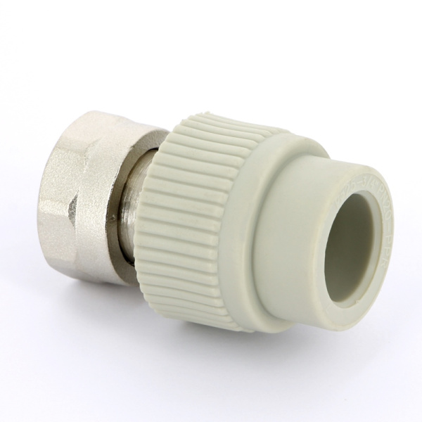 Муфта сварка-В с накидной гайкой FV-PLAST 25х1 и вварным латунным патрубком