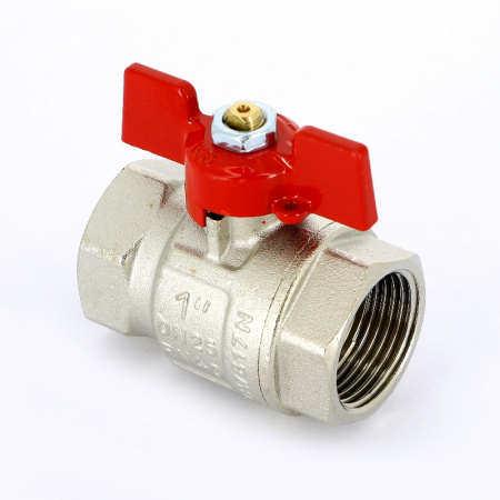 Кран шаровой ВВ полнопроходной бабочка Uni-Fitt 1