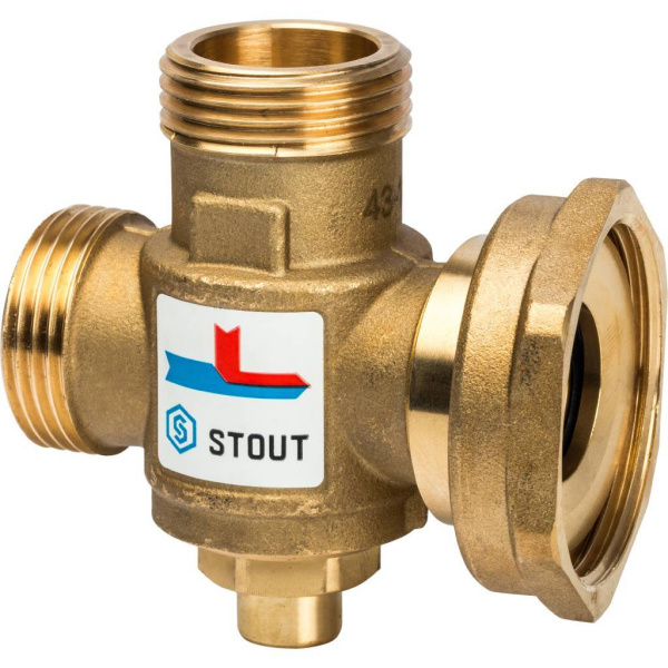 STOUT SVM-0050 Термостатический смесительный клапан  G 1М-G 11/2F-G 1M   60°С