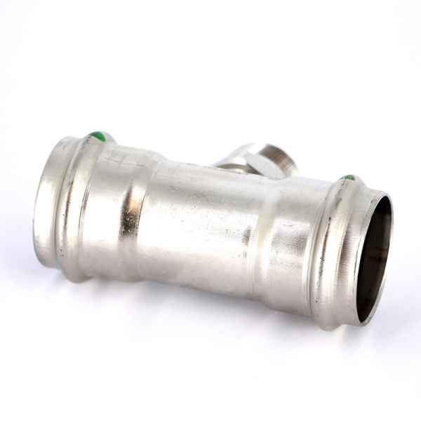 Тройник пресс-Н нержавеющая сталь Sanpress Inox VIEGA 35х3/4х35