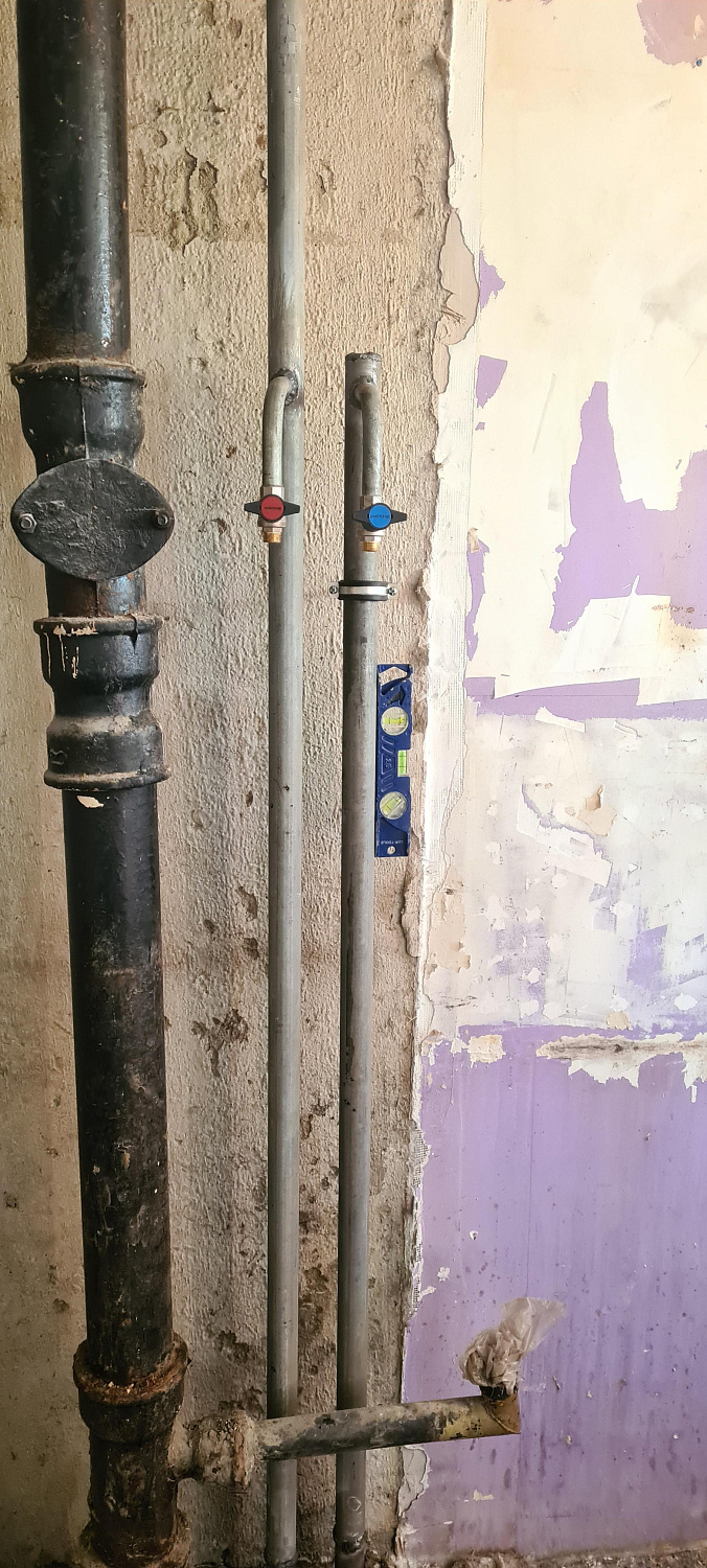 Замена стояков водоснабжения