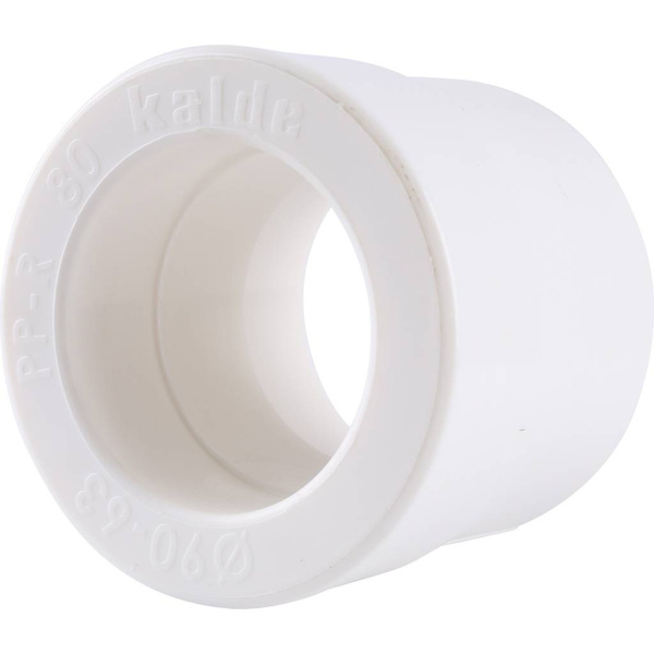 Kalde  90x63 Муфта переходная для полипропиленовых труб под сварку (цвет белый)