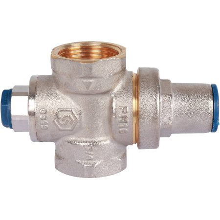 STOUT  Редуктор давления PN16 вн/вн 3/4 с выходом под манометр