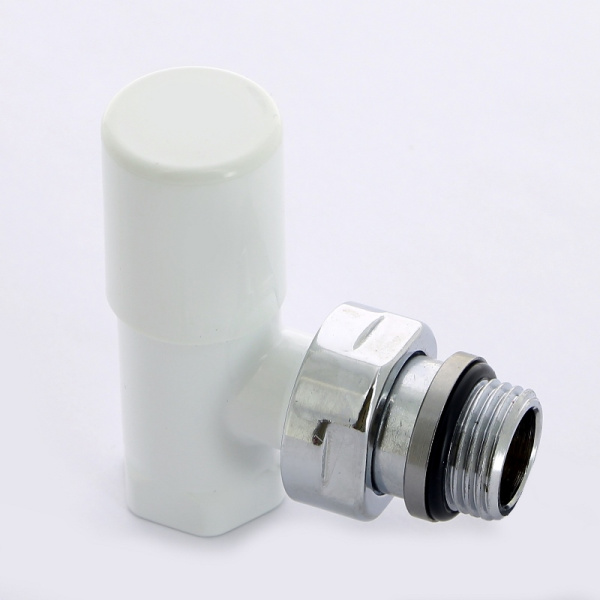 Вентиль ручной Carlo Poletti Compact угловой НВ 1/2 цвет белый