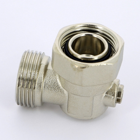 Узел радиаторный со встроенным краном НВ UNI-FITT 3/4ЕК х 3/4ЕК угловой