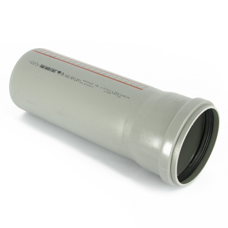 Труба Ostendorf 40 х 500 мм канализационная с раструбом HT