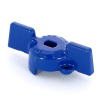 Ручка бабочка для крана Uni-Fitt 1/2 синего цвета