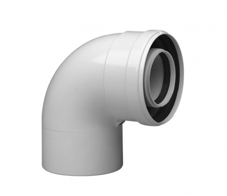 Коаксиальный отвод Baxi полипропиленовый 87 , диам. 110/160 мм, HT