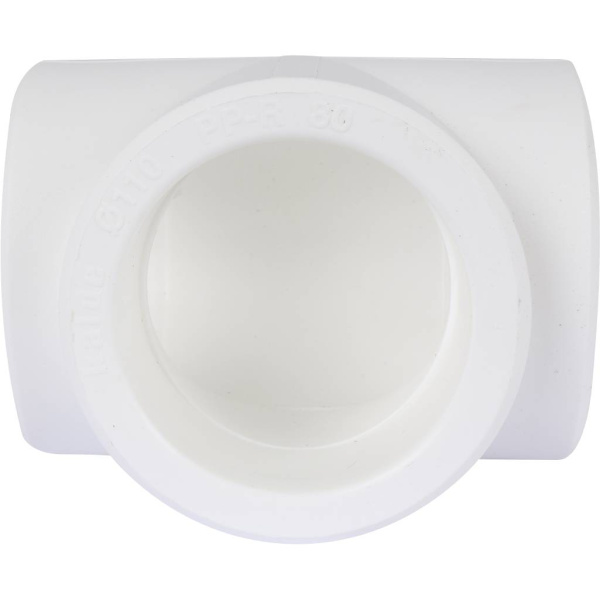 Kalde  d=110 Тройник для полипропиленовых труб под сварку (цвет белый)