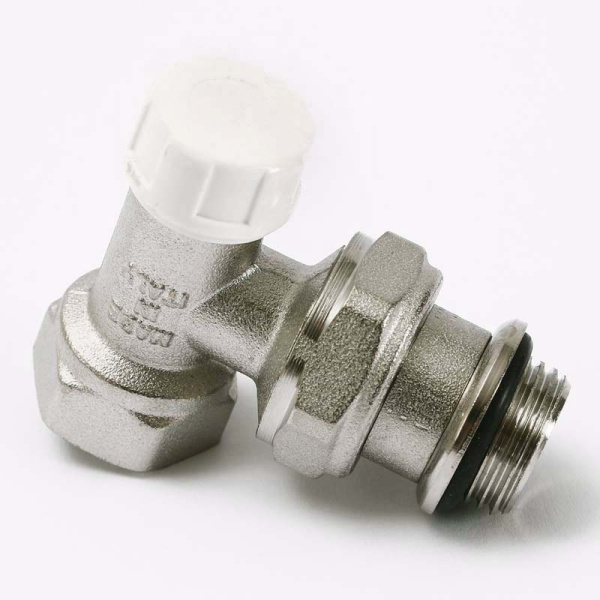 Вентиль обратный никелированный НВ UNI-FITT угловой быстрого монтажа 1/2