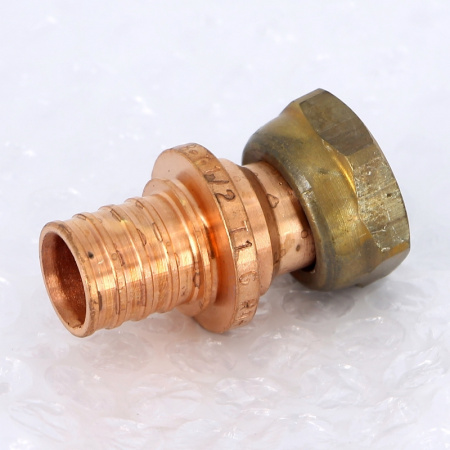 Муфта надвижная Rehau 20х1/2 RX+бронза с накидной гайкой