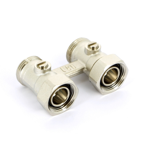 Узел радиаторный со встроенными кранами НВ UNI-FITT 3/4ЕК х 3/4ЕК 2-трубная система прямой