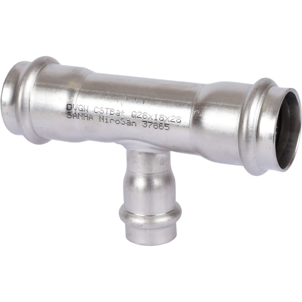 Sanha  9130 пресс-фит. нерж.сталь, тройник ВПр, 28x18x28