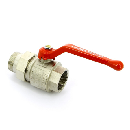 Кран шаровой НВ ETALON рычаг Uni-Fitt с разъемным соединением 11/2 полнопроходной