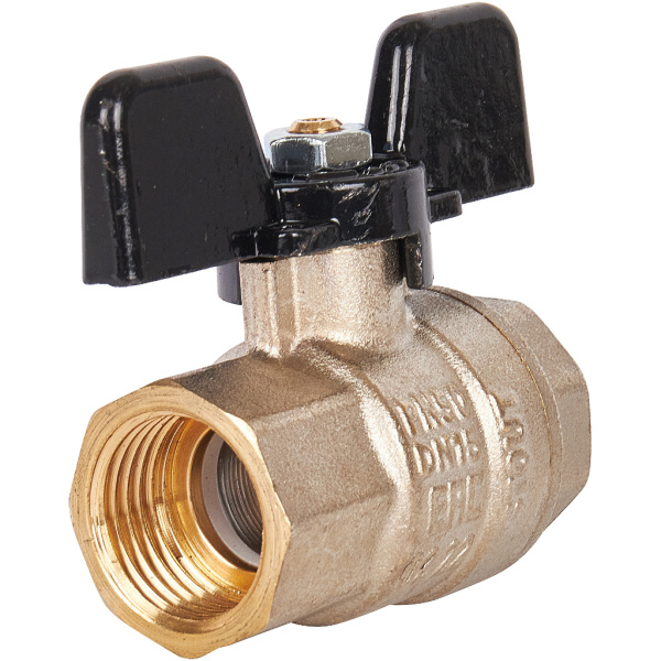 STOUT  Кран шаровой полнопроходной, ВР/ВР, ручка бабочка 1/2