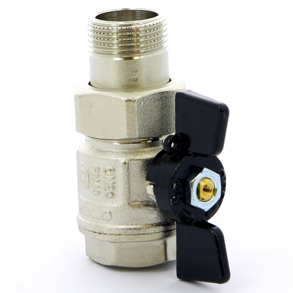 Кран шаровой Bugatti New Jersey НВ с разъемным соединением бабочка 3/4