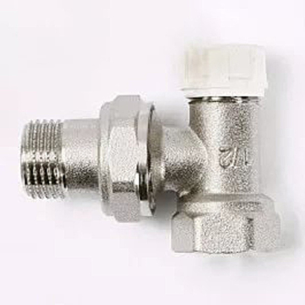 Вентиль обратный никелированный НВ UNI-FITT угловой 3/4