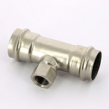 Тройник В-пресс IBP 35 x 1/2 x 35 нерж.сталь