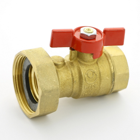 Кран шаровой ВВ 1 UNI-FITT х 1 1/2 с накидной гайкой и уплотнением