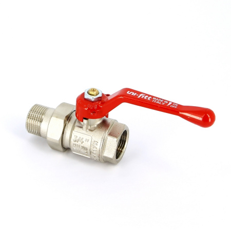 Кран шаровой НВ полнопроходной рычаг Uni-Fitt 3/4 с разъемным соединением