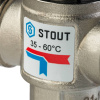 STOUT Термостатический смесительный клапан для систем отопления и ГВС 1 НР 35-60°С KV 2,5