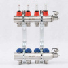 Коллекторная группа с расходомерами и термостатическими вентилями UNI-FITT 1x3/4ЕК 4 выхода