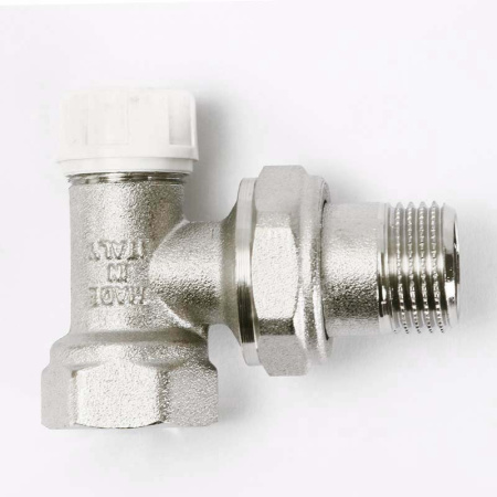 Вентиль обратный никелированный НВ UNI-FITT угловой 1/2