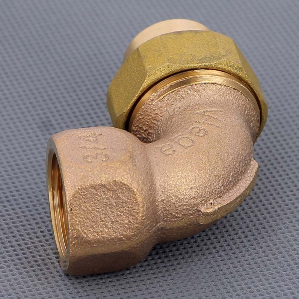 Угол с разъемным соединением пайка-В с коническим уплотнением VIEGA 22х3/4