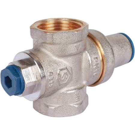 STOUT  Редуктор давления PN16 вн/вн 3/4 с выходом под манометр