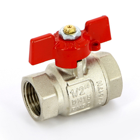 Кран шаровой ВВ 1/2 UNI-FITT полнопроходной бабочка