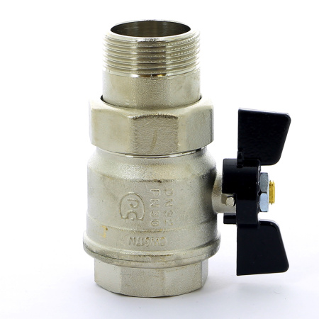 Кран шаровой Bugatti New Jersey НВ с разъемным соединением бабочка 11/4