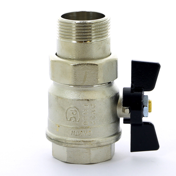 Кран шаровой Bugatti New Jersey НВ с разъемным соединением бабочка 11/4