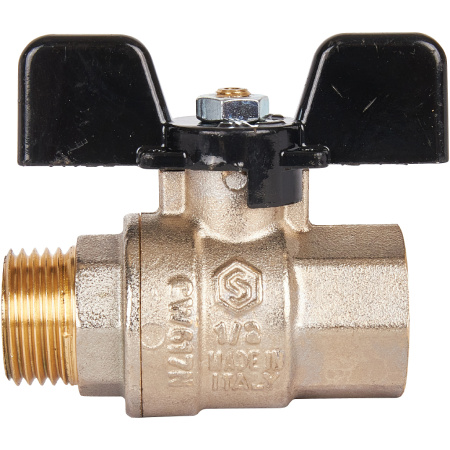 STOUT  Кран шаровой полнопроходной, ВР/НР, ручка бабочка 1/2