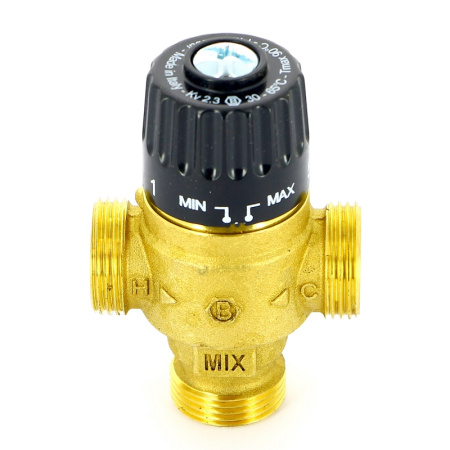 Клапан Н термосмесительный UNI-FITT 3/4 30-65°С, Kvs 2,3 смешение в центр