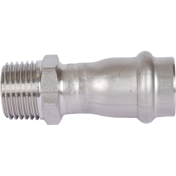 Sanha  9243G пресс-фит. нерж.сталь, ниппель перех.ВПр-НР, 18x1/2