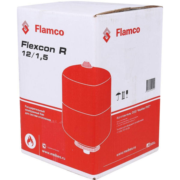 Flamco Flexcon R Расширительный бак (теплоснабжение/холодоснабжение) Flexcon R  12л/1,5 - 6bar