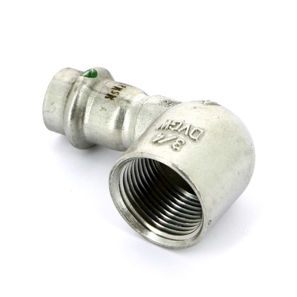 Угол пресс-В компактный нержавеющая сталь Sanpress Inox VIEGA 15х3/4