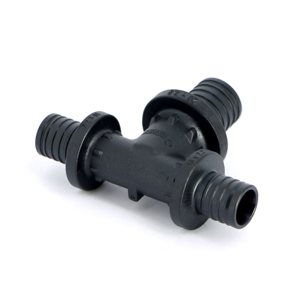 Тройник редукционный надвижной пластиковый REHAU 16х20х16