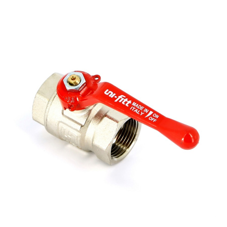 Кран шаровой ВВ полнопроходной рычаг Uni-Fitt 1