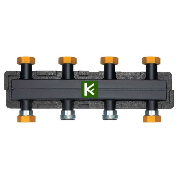 Настенный коллектор Meibes на 2-3 насосных модуля (контура) с комплектом кронштейнов