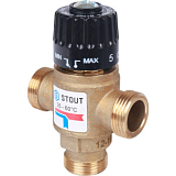 STOUT  Термостатический смесительный клапан для систем отопления и ГВС  3/4  резьба