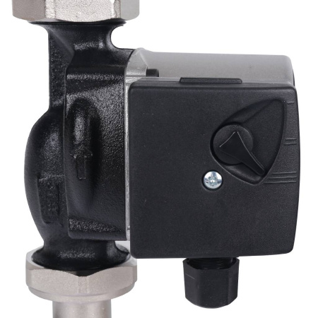 STOUT  Насосно-смесительный узел с термостатическим клапаном 20-43°C жидкокристаллическим термометром, с насосом UPSO 25-65, 130 mm