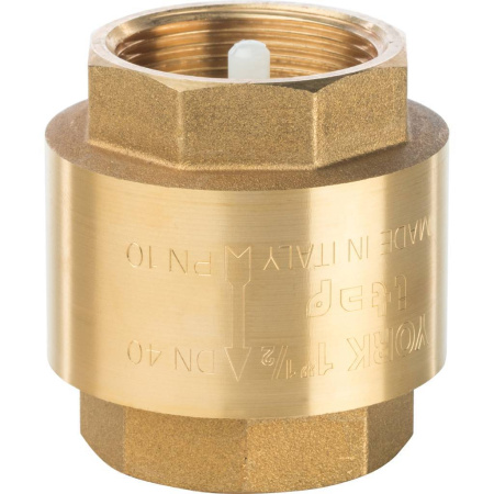 STOUT  1 1/2 Клапан обратный пружинный муфтовый с пластиковым седлом