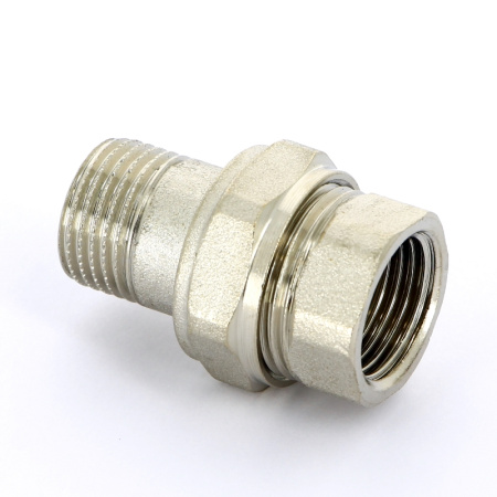 Разъемное соединение НВ никелированное с прокладкой O-ring UNI-FITT 1/2 прямое