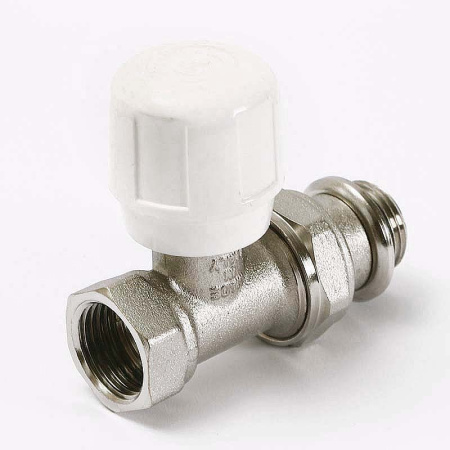 Вентиль ручной никелированный НВ UNI-FITT быстрого монтажа 1/2с разъёмным соединением